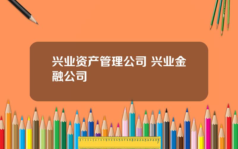 兴业资产管理公司 兴业金融公司